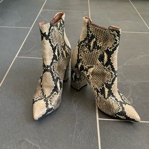 Tabitha Simmons snake skin boots